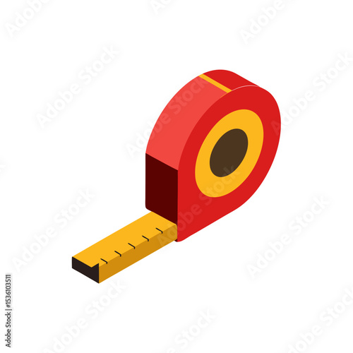 tape measure on white background 