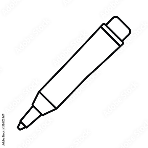 Highlighter pen mockup realistic vector design of a fluorescent marker