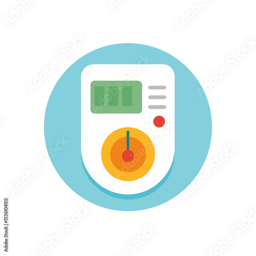thermostat on white background  .svg