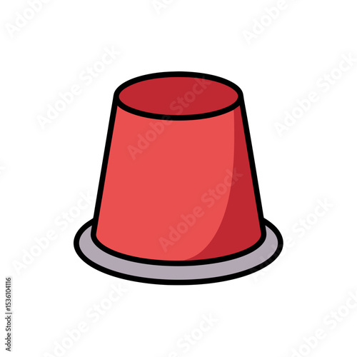 thimble on white background   