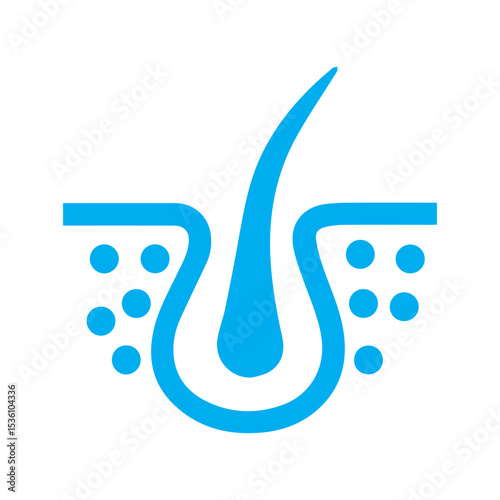 Dermatology cell colored icon