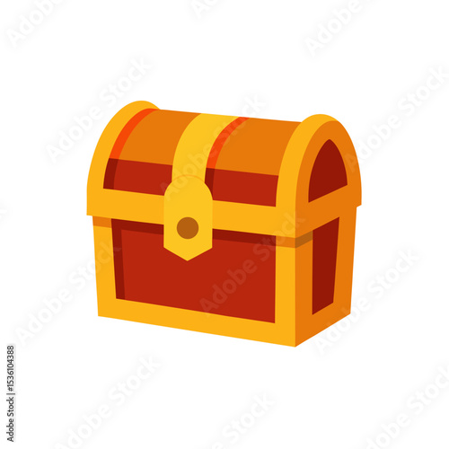 treasure chest on white background  .svg