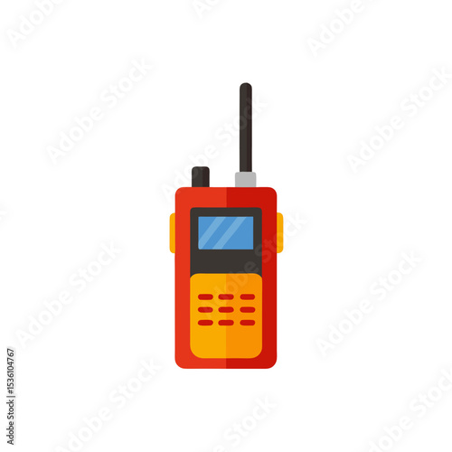 walkie talkie on white background  .svg