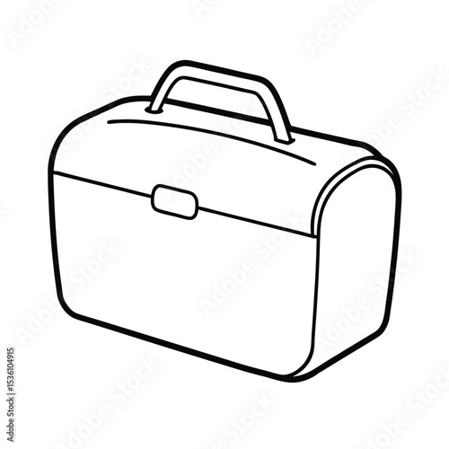 Colorful lunchbox design vector illustration of a retro style lunch box with appealing graphics