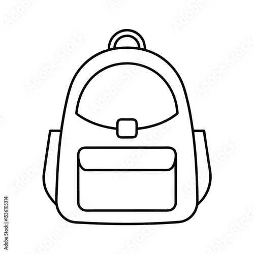 High quality vector illustration of a backpack suitable for various designs including travel outdoor and school related projects