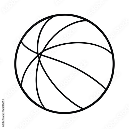 High resolution basketball graphic detailed vector illustration of a basketball ball for sports designs