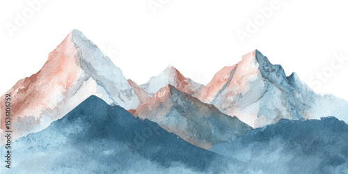 mountain landscape with blue sky