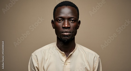 Portrait of a Calm Black Man