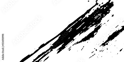 Tire tread marks, wheel textures, tire marks - car racing, motocross, drift, rally, off-road and others. Vector black isolated texture in grunge style with splashes.eps10