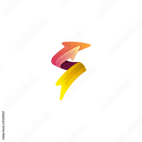 logo of an arrow shooting upwards forming the letter S