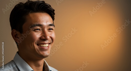 Portrait of a Smiling Asian Man