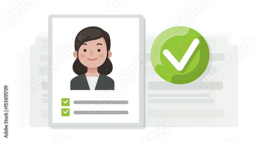 verified employee profile with green checkmark