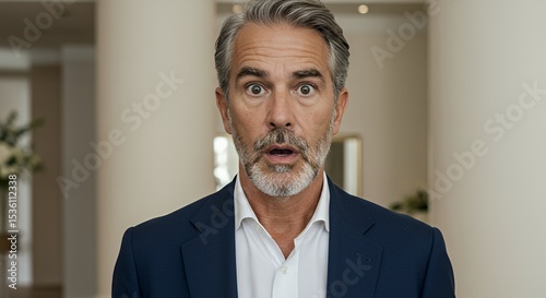 Astonished Businessman Portrait
