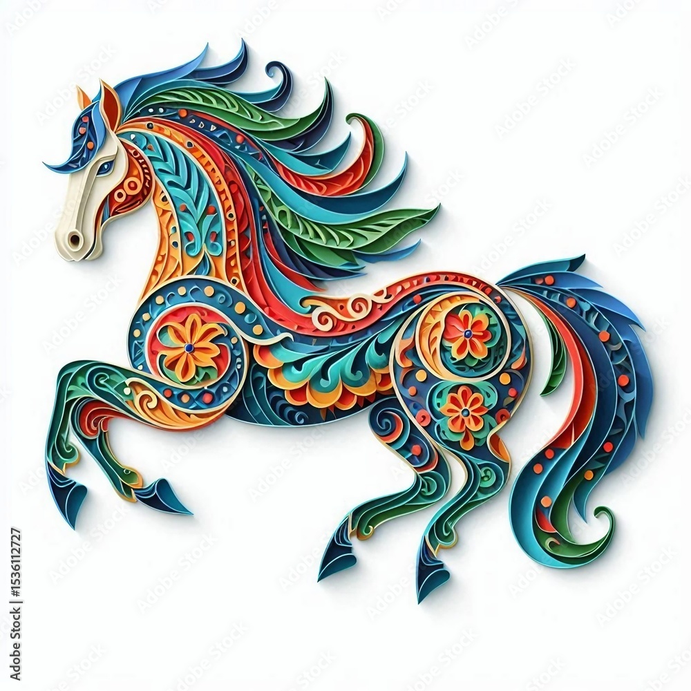 Fototapeta premium Ornate Fantasy Steed