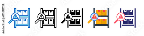 Product Identification Multiple Style Icon Set Collection.