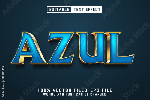 Azul Luxury Text - Editable Text Effect