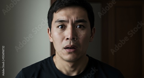 A Man's Shocked Expression