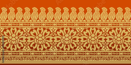 beautiful graphic saree design and this sari design is in Indian style which is for textile fashion industry and it can be used as wallpaper backdrop and website bg this style is originated in india 