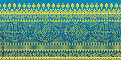 beautiful graphic saree design and this sari design is in Indian style which is for textile fashion industry and it can be used as wallpaper backdrop and website bg this style is originated in india 