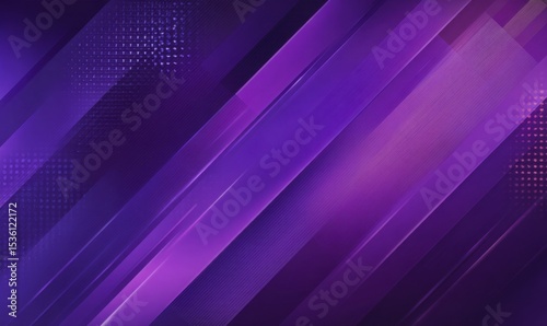 Abstract Purple Gradient With Geometric Shapes, Ideal for Modern Technology and Innovation Presentation Backgrounds : Generative AI