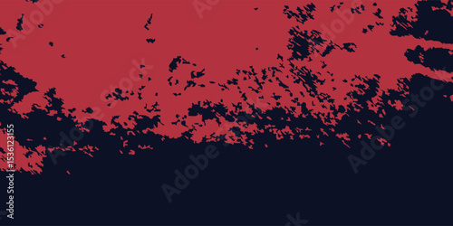 Red halftone dots blue color pattern gradient grunge texture background. Dot pop art comic sport style art