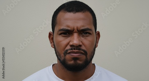 Portrait of a serious man