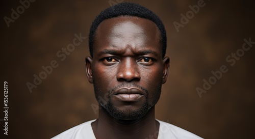 Serious Portrait of a Black Man