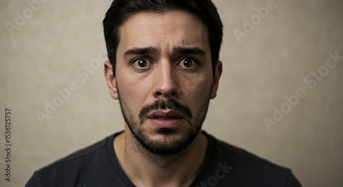 A Man's Shocked Expression