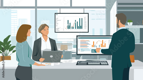 Business Professionals Analyzing Effects of Interest Rate Changes on Financial Decisions, Interest Rates