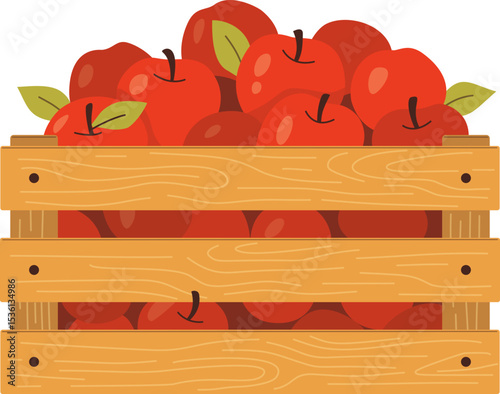 Apples in Wooden Crate

