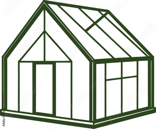 house on white background