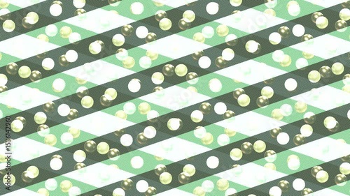 Abstract Sparkle Spheres Pattern Motion Graphic, 3D Glittering Orbs Geometric Background 4K Loop