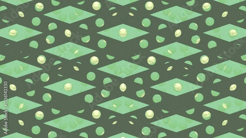 Abstract Sparkle Spheres Pattern Motion Graphic, 3D Glittering Orbs Geometric Background 4K Loop