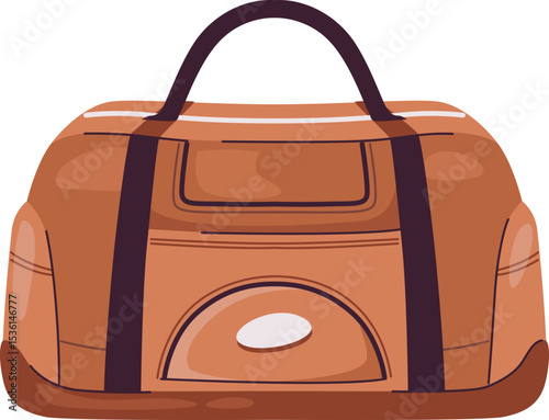 Leather Duffle Travel Bag

