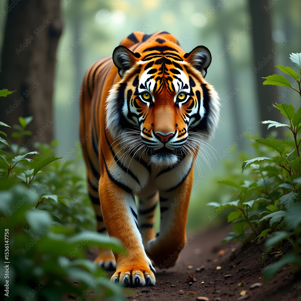 Fototapeta premium tiger in the jungle