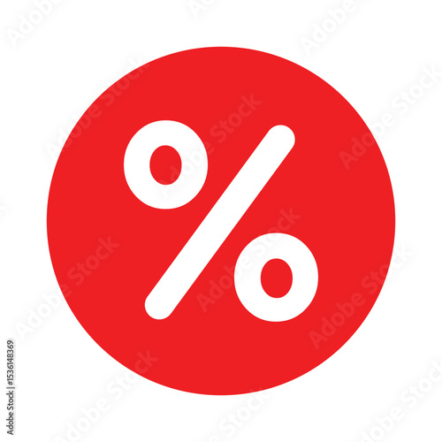 Discount and Percentage Icon Set – Sale Tags, Promotion Labels, and Finance Symbols, Vector illustration. 