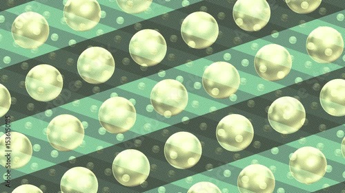 Abstract Sparkle Spheres Pattern Motion Graphic, 3D Glittering Orbs Geometric Background 4K Loop