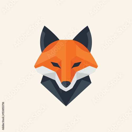Geometric Fox Logo Design