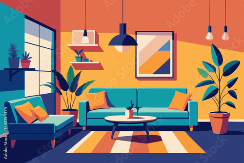 maximalist living room bursting with color  patter.svg