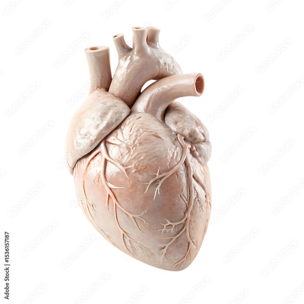 custom made wallpaper toronto digitalAnatomical Heart Organ Detailed Illustration On a Black Background