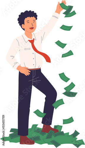 Rich Man with Money


