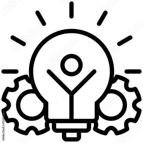 Innovation  icon for strategic planning, website, application, printing, document, poster design, etc