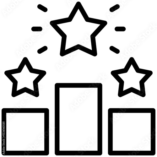 Competitive advantage  icon for strategic planning, website, application, printing, document, poster design, etc