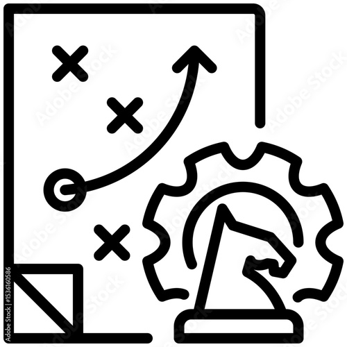 Strategic planning  icon for strategic planning, website, application, printing, document, poster design, etc