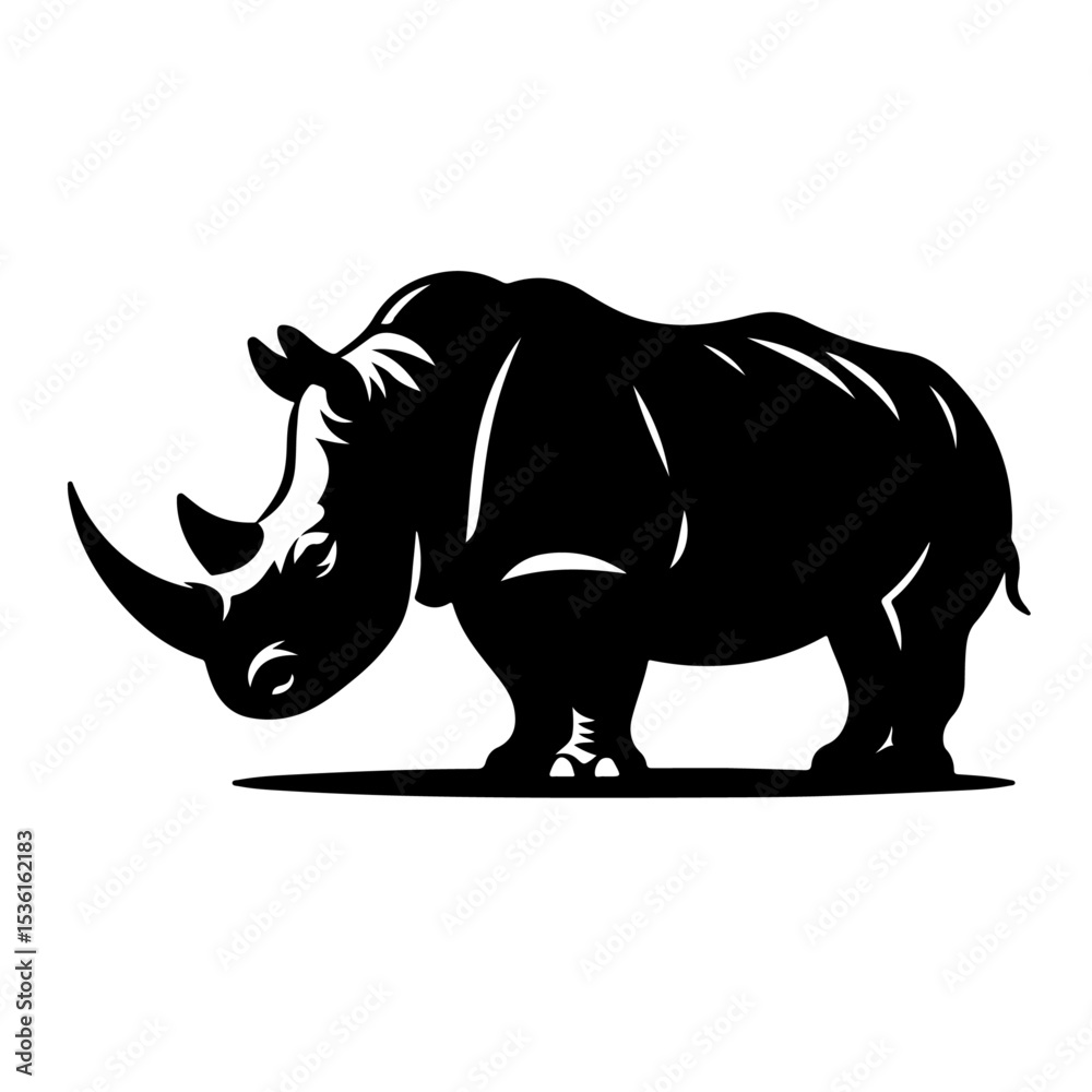 Fototapeta premium rhinoceros silhouette