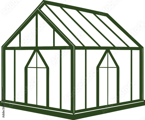 house in a greenhouse
