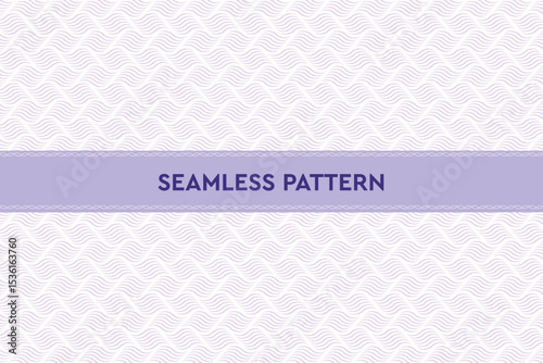 Wave Zigzag Texture Pattern. Line Art Geometric Seamless Pattern. Minimalistic Vector Graphic Pattern.