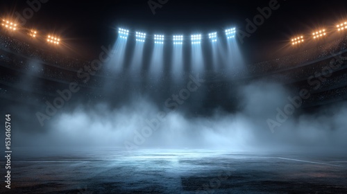 Arena spotlight fog