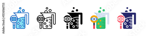 Observation Multiple Style Icon Set Collection.
