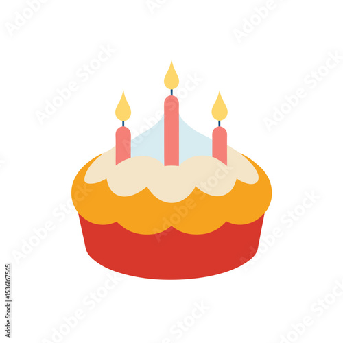 whipped cream topped pie with birthday candles 